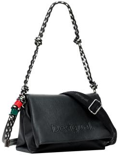 Desigual Überschlagtasche Flechtriemen schwarz Venecia 4.0