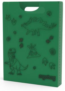 Ergobag Heftebox grün Dinosaurier Lineal