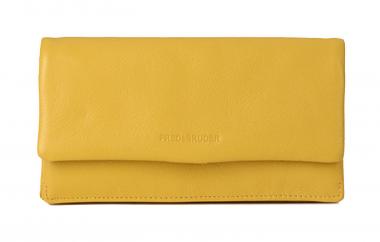 FREDsBRUDER Damen Lederwallet Heartbeat Yellow