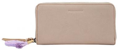 FREDsBRUDER Lederbörse Glanz Take A Smile Chai Latte beige