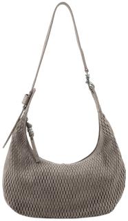 FREDsBRUDER Ledertasche Soft Cut taupe halbrund Muddy Khaki feminin