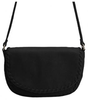 FREDsBRUDER Saddle Bag schwarz Überschlagtasche Calm Prägung