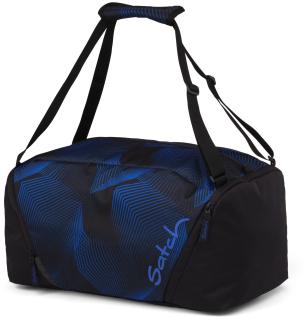 Freizeittasche dunkelblauer Print schwarz Satch Duffle Bag Seismic Blue