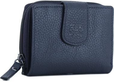 Geldbörse dunkelblau Leder Damen 365 d.a.y.s Palermo Navy