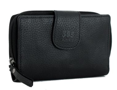Geldtasche klassisch schwarz 365 d.a.y.s Paris Black Leder