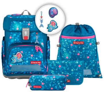 Grundschultasche Komplettset Step by Step Cloud Mermaid Lola blau Magic Mags