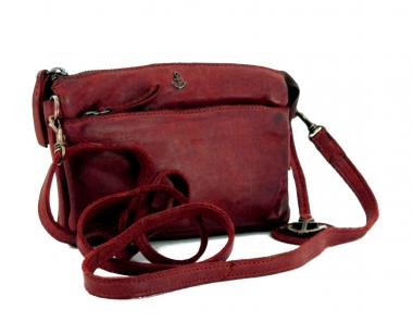 Gürteltasche Harbour2nd Perla Red Anchor Love rot dreigeteilt