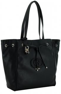 Guess Calebra Drawstring Tote schwarze Henkeltasche