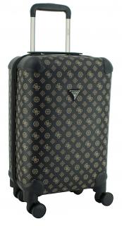 Guess Handgepäckkoffer Wilder Travel Brown dunklabraun Logoprint