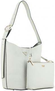 Guess Hobotasche offwhite Bone Logo Cresidia II Prägung