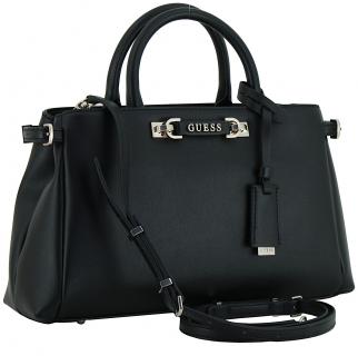 Guess Lefia Luxury Satchel schwarz Henkeltasche 