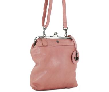 Harbour 2nd Beuteltasche mit Kisslock Flamingo Rosa