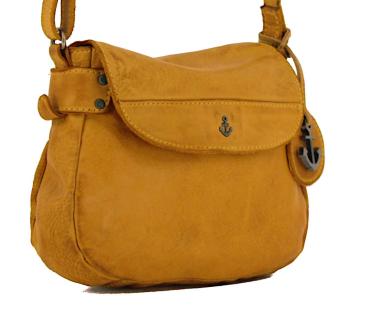 Harbour2nd Überschlagtasche Chloe Mustard dunkelgelb Vintage