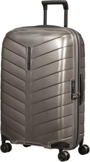 Hartschalenkoffer recycled Samsonite Attrix Spinner M 69cm Dune grau