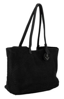 Henkeltasche Grace Harbour 2nd Soft Weaving Flechtoptik schwarz