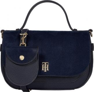 Henkeltasche Tommy Hilfiger TH Joy Crossover Velour Mix Desert Sky Blau