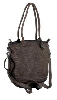 Henkeltasche grau Harbour2nd Marilyn Soft Weaving 2 Stone