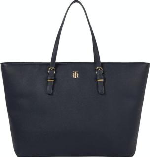 Henkeltasche mit Organizer Etui Tommy Hilfiger Timeless Med Tote Dunkelblau Markenstrips