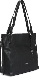 Henkeltasche schwarz vegan L.Credi Jana Anhänger