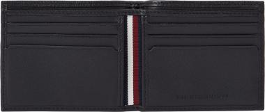 Herrenbörse schwarz Leder Tommy Hilfiger Mini Wallet