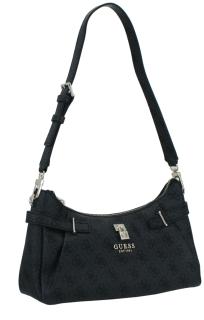 Hobo Tasche schwarz grau Logoprint Guess Yesba Coal Logo