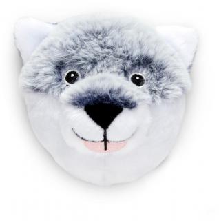 Husky Klettie ergobag Plüsch-Hund flauschig grau Zunge
