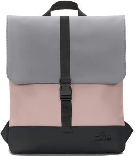 Johnny Urban Ruby Flap Rucksack Medium mattes Finish bunt Rose Grey