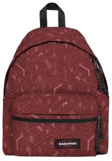 Jugendrucksack Laptopfach Eastpak Padded Rot Musterung Zipplr Rückenpolsterung