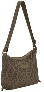 Kapten & Son Crossbodybag Perlon mit Leomuster Skara Small Dark Brown
