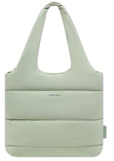 Kapten and Son Beuteltasche groß Skara Cloud Shopper Soft Green Puffy Optik