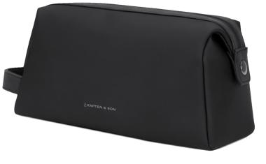 Kapten and Son Kulturbeutel Windsor All Black gummiert