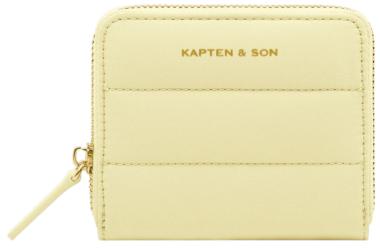 Kapten and Son Mini Portemonnaie Louvre Cloud Small Butter Yellow wattiert