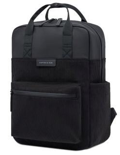 Kapten und Son Cord Rucksack Bergen Pro Schwarz nachhaltig