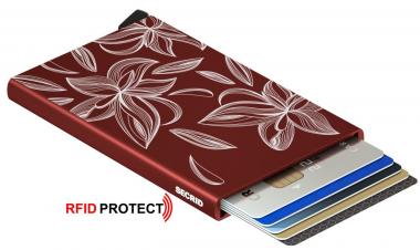 Kartenhülle Cardprotector Secrid Laser Magnolia bordeaux