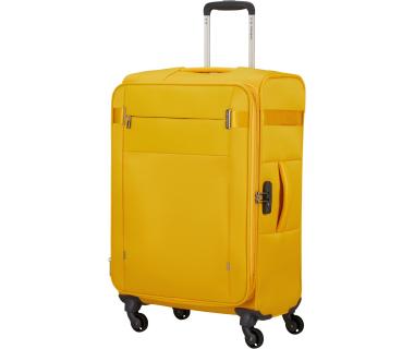 Koffertrolley knallgelb erweiterbar Samsonite Citybeat Spinner 66cm