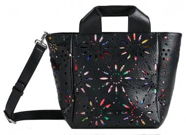 Kurzgrifftasche Desigual Ausbrenner Dandelion Valdivia Schwarz Bunt