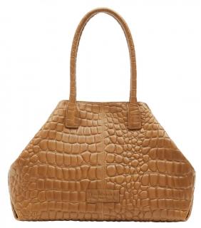 Kurzgrifftasche Liebeskind Chelsea golden amber matt Krokostyle Leder