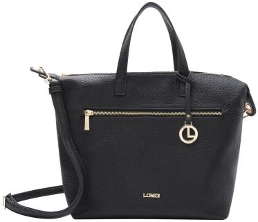 L,Credi Kurzgrifftasche in Beutelform Parmida schwarz