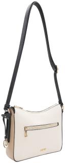 L.Credi Crossover Bag creme Penia braun Bicolor schmal