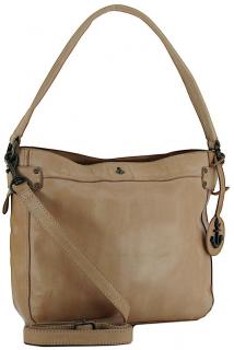 Leder Hobobag Harbour2nd Anchor Love Luisa Caramel Hellbraun