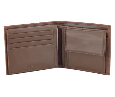 Lederbörse Herren Tommy Hilfiger Premium Leather Flap and Coin Tan Hellbraun