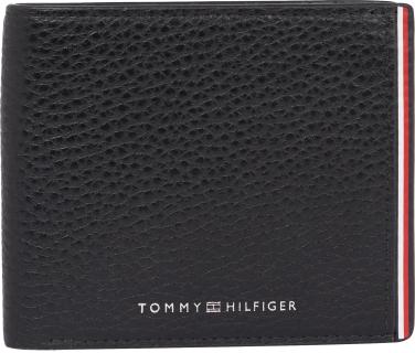 Lederbörse Schwarz Tommy Hilfiger RFID Schutz Stripes