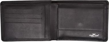 Lederbörse mit Flap Golden Head Polo Scheintasche Nappa Black Datensafe