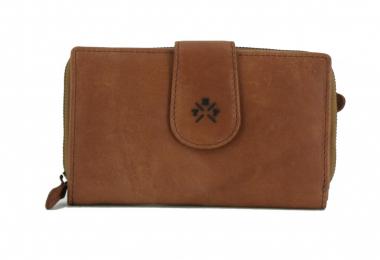 Lederbrieftasche The Hunting People Janelle Cognac braun