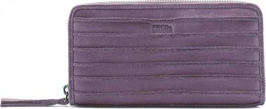 Lederörse Wallet Riffel lila Lavender FREDsBRUDER Ziparound