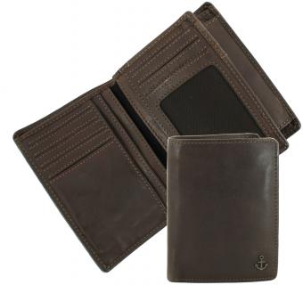 Lederportemonnaie Tarquin Harbour 2nd Glattelder Vintage dunkelbraun