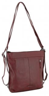 Lederrucksack Beuteltasche dunkelrot Daisy Red 365 d.a.y.s