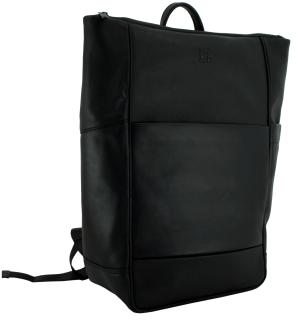 Lederrucksack Harbour 2nd City Lights Dundee schwarz