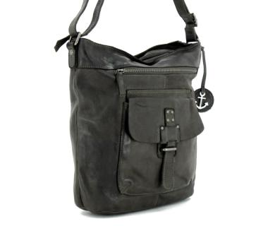 Ledertasche Harbour2nd Olive kleine Swan grün Vintage KLEINE FEHLER