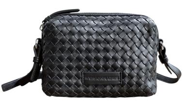 Les Visionnaires Umhängetasche Lynn Weave Silky schwarz Flechtoptik